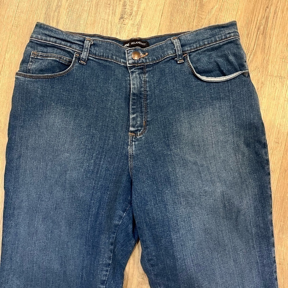 Lee Relaxed Fit Blue Jeans 12P Petite - Picture 3 of 11